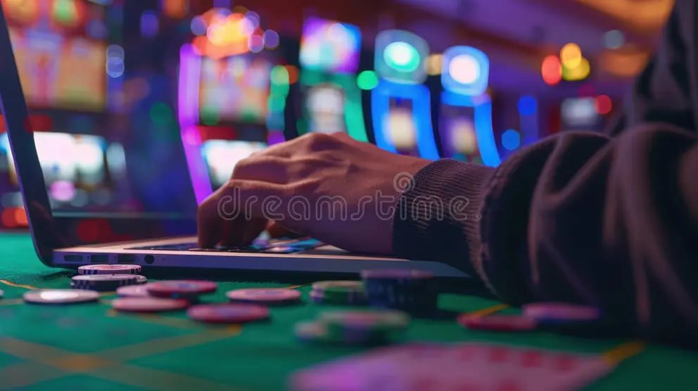Layar permainan Gonzo's Quest dengan simbol dan gulungan jatuh